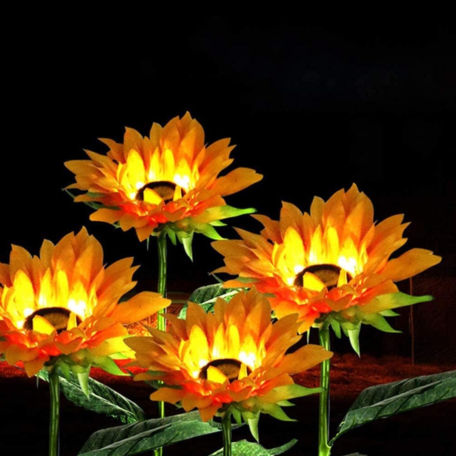 Beau Jardin Solar Sunflower Garden Stakes Beau Jardin Solar Sunflower Garden Stakes